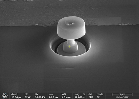 MICROSTRUCTURES FABRICATION THROUGH FOCUS ION BEAM (FIB)