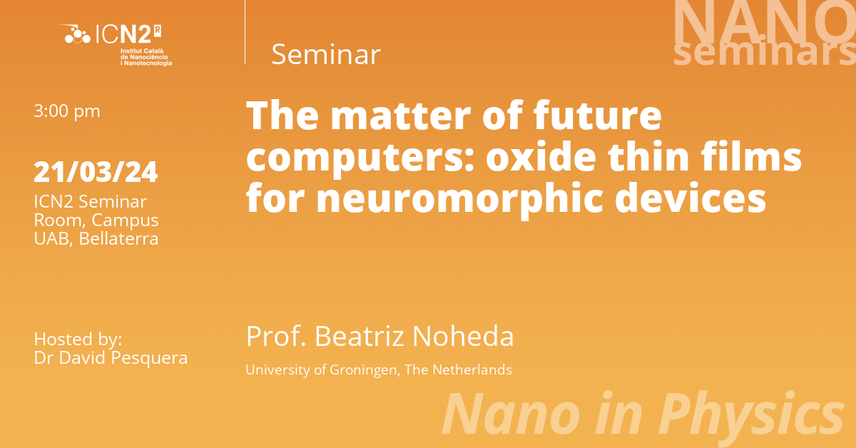 The matter of future computers: oxide thin films for neuromorphic devices